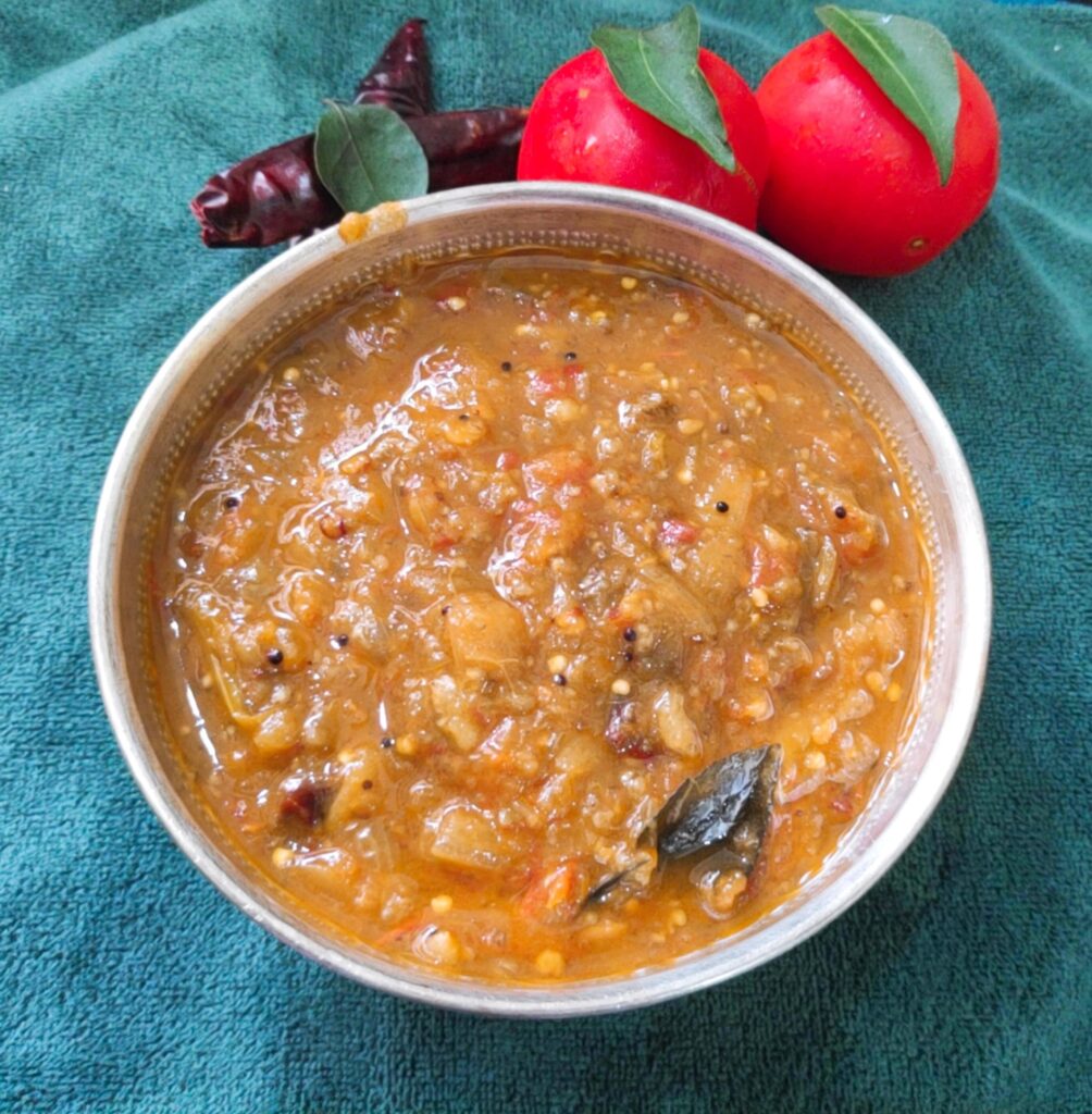 BRINJAL TOMATO CURRY RECIPE