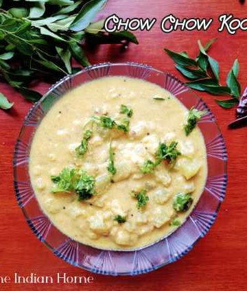 Chow Chow kootu recipe / Chayote recipe