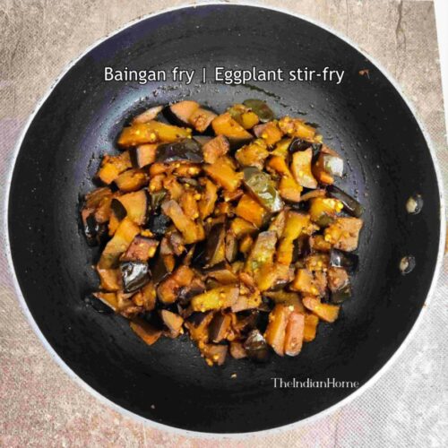 baingan fry / eggplant stir-fry