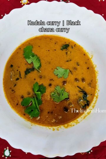Kadala Curry | Black chana curry
