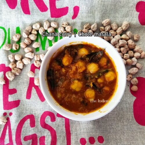 chole masala / chana curry